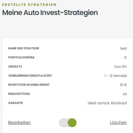 Moncera - Auto-Invest Beispiel